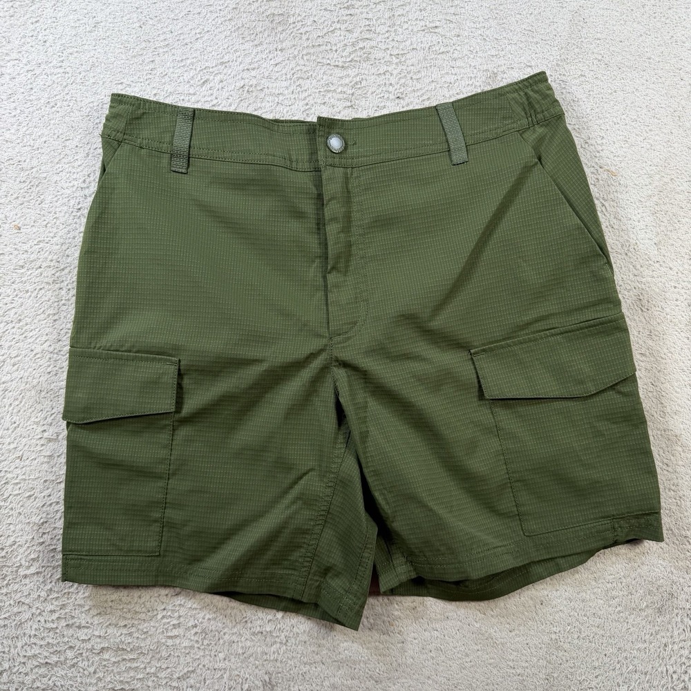 Duluth Trading Co Shorts Womens 10 Green Breezeshooter 7" Work Cargo Performance